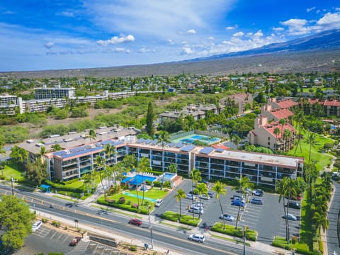 Aerial shot of the property