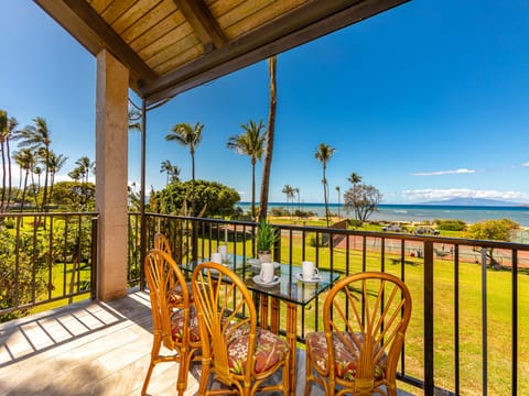 Enjoy your breakfast coffee on the lanai