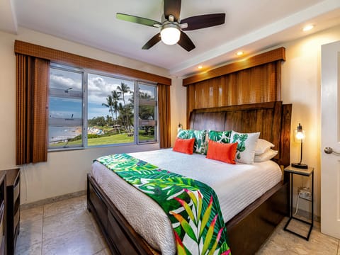 Wake up to the views of ocean waves right from your bed