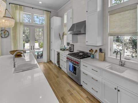 Stainless Appliances, Wine Cooler, and Ample Countertop Space for Meal Prep