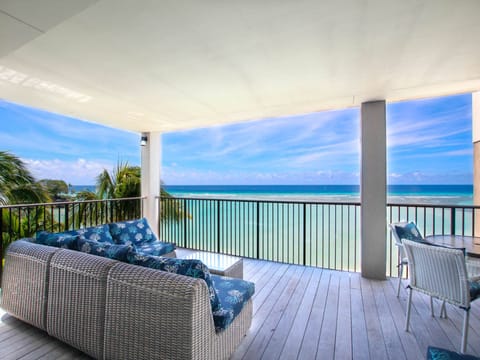 Welcome to Ocean Reef 203! Relax in your private patio and take in the ocean views from this modern condo