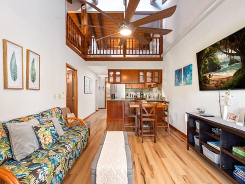 Tall ceilings in the living area