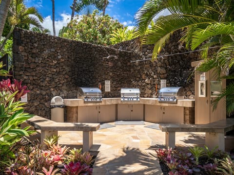 BBQ area at Polo Beach Club