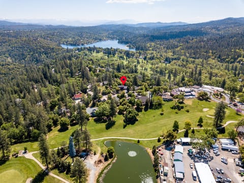 Aerial view of Pine Mountain Lake and location of Vacation Rental "The Red House" - Unit 5 Lot 184-A.