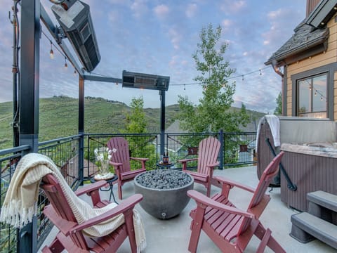 Relax by the Cozy Outdoor Fire pit and take in the View