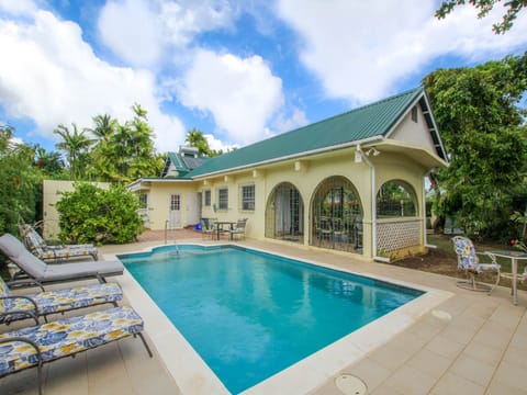 View of the house and pool