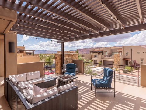 Balcony Patio and Fire Pit