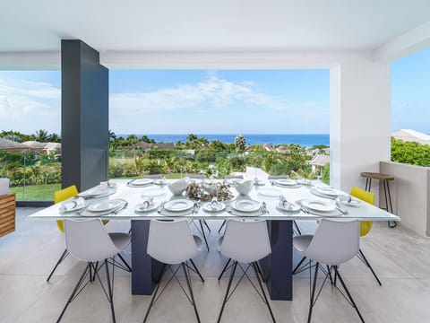 Tropical breezes and views from the spacious terrace