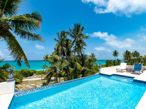 Magnificent ocean views from heated pool and deck.