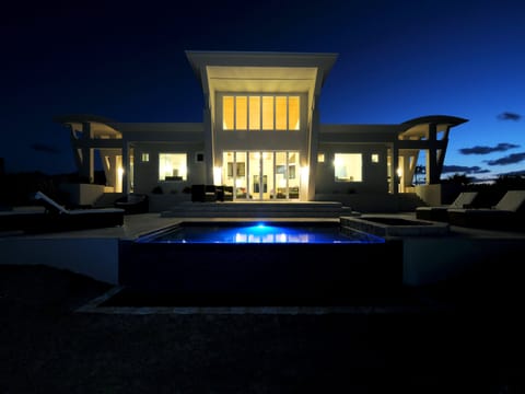 Villa Exterior at Night