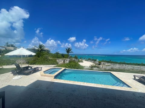 Newly refinished private pool 50 mile ocean view.  (Please note that private pool and whirlpool are not heated.  The Sky Beach Club resort pool, to which guests also have access, is heated.)