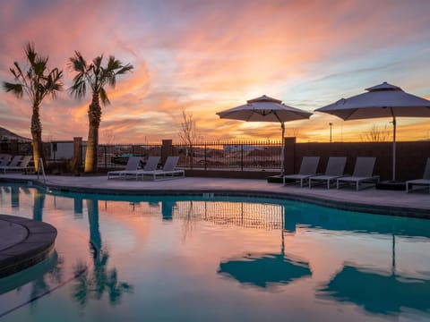 Sunset at the Resort Pool