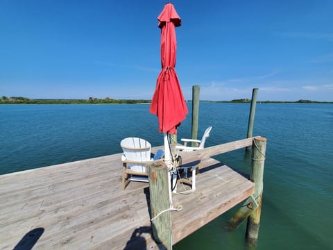 Shared dock on Intracoastal Waterway