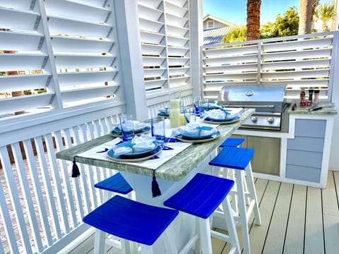 Casa Al Mare30A | Outdoor Lounging | Grill and Dining area | First Floor off Kitchen