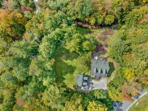 Aerial view of the property.