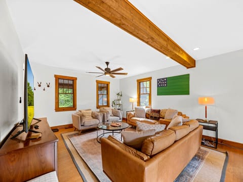 Living room perfect for entertaining.