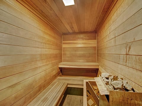 Communal sauna.