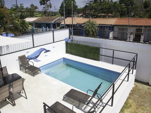 above view of private pool