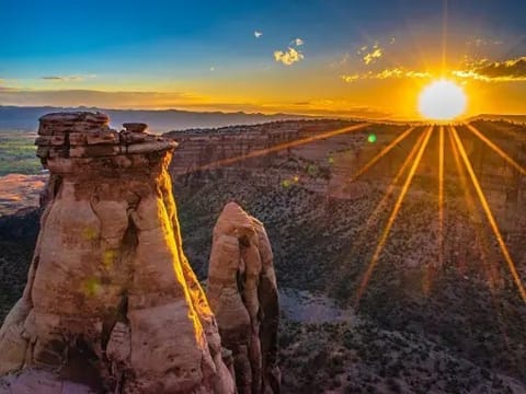 Enjoy the sunsets from the patio of the scenic Colorado National Monument or head over there and go on an adventurous hike or bike ride.