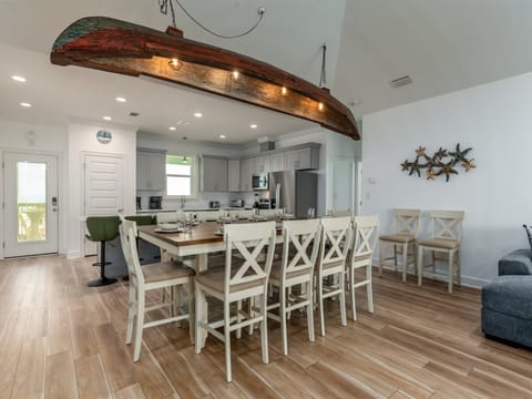 010 Beautiful Cs Dining Space for 8 with Kitchen Island for Additional Eating Space