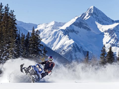 World Class snowmobiling terrain surround the area.