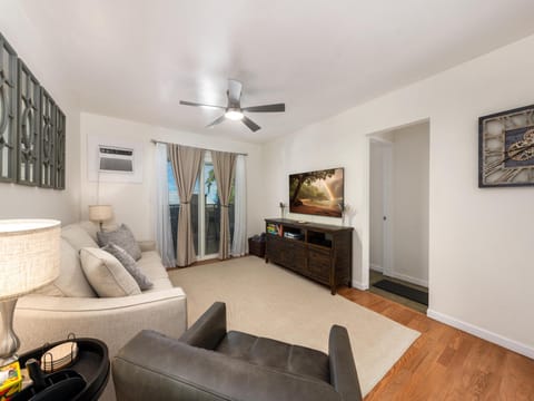 Living room equipped with smart television