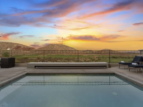 Private Pool at Sunset