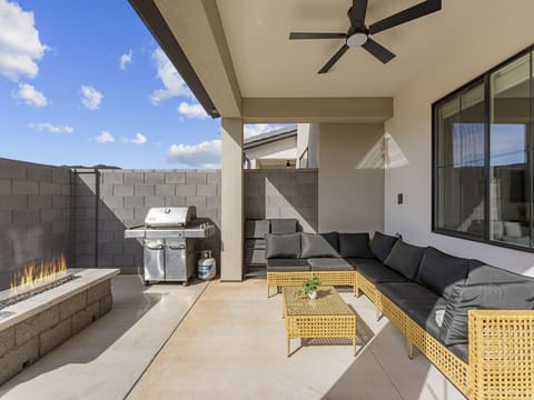 Outdoor Seating + BBQ Grill