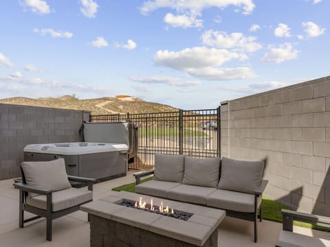 Fire Table + Outdoor Seating