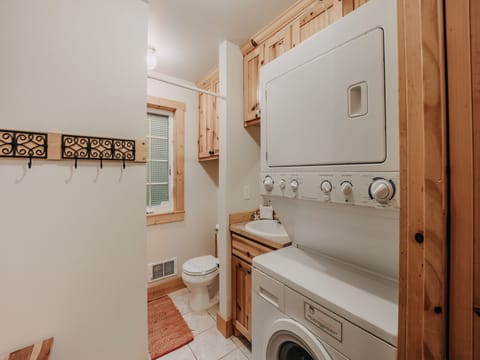 Front Bathroom with laundry