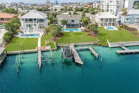 Right on Destin Harbor.