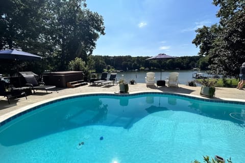 Amazing lake views from the pool.