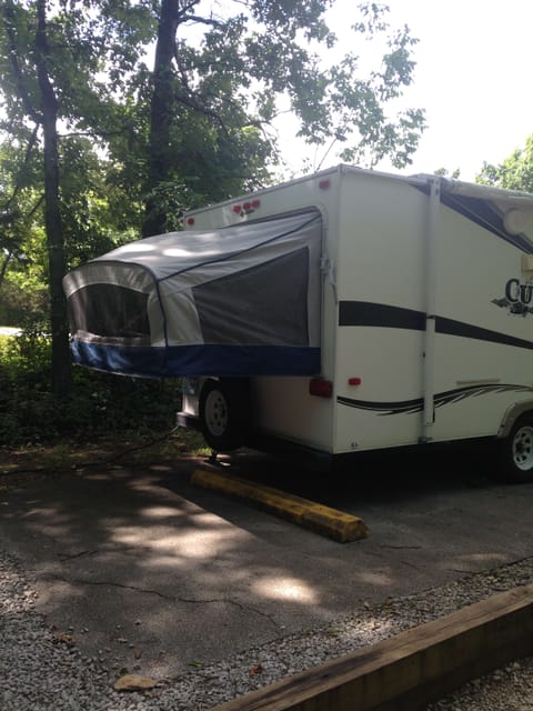 Experience The Great Outdoors in "The Cub" Towable trailer in Independence