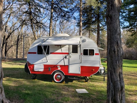 Escape the ordinary in the "Little Red Campette" Towable trailer in Inver Grove Heights