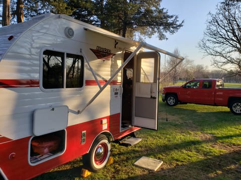 Escape the ordinary in the "Little Red Campette" Towable trailer in Inver Grove Heights