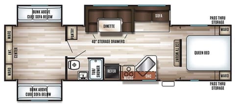 35' Cherokee Sleeps 12 with TRIPLE slide out! HUGE Towable trailer in Kettering