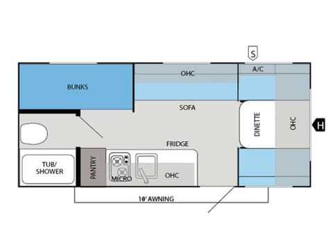 Jayco Flight 184BH with optional Boat tour Towable trailer in Birch Bay