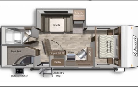 2021 Coleman Lantern 242BH Towable trailer in Ocoee