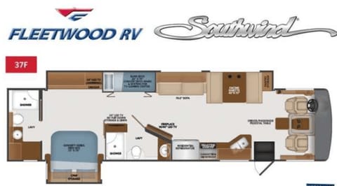 2021 Fleetwood RV Southwind 37F Drivable vehicle in Hialeah Gardens