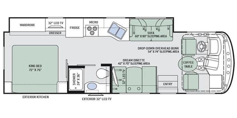 2019 Thor Motor Coach Hurricane 29M Drivable vehicle in Appleton