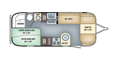 "Bender"  2017 Airstream Flying Cloud 23D Bunk Ziehbarer Anhänger in Riverside