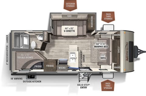 "Orion" 26' Bunkhouse, sleeps 8, loaded amenities Towable trailer in Cupertino