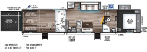 2021 Forest River RV Cherokee Wolf Pack 365PACK16 Towable trailer in North Port