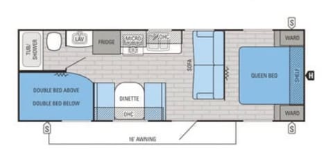 Get Out of Town!  2016 Jayco Jay Flight SLX 264BHW Towable trailer in Schertz