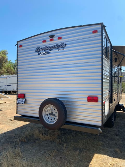 Huey the Family camper. Towable trailer in Ramona