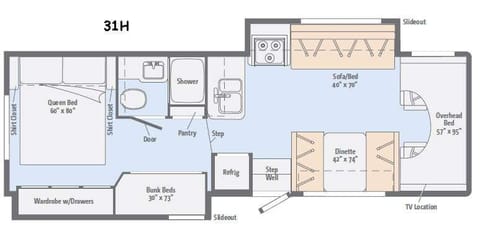 31' Winnie 10 Sleeper w Bunks - 2 SlideOuts! WiFi Drivable vehicle in Oceanside