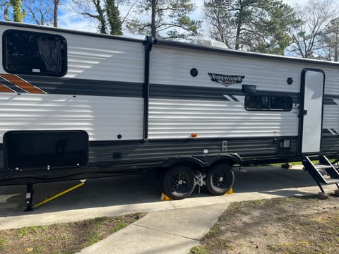 Camping at the Curtis Towable trailer in Virginia Beach