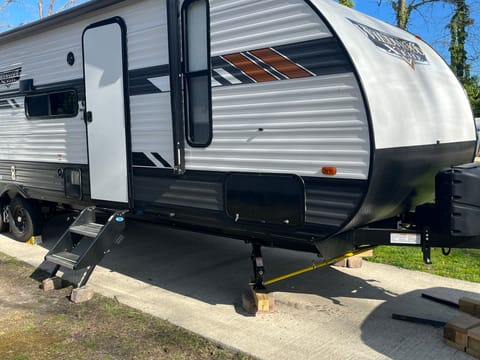 Camping at the Curtis Towable trailer in Virginia Beach