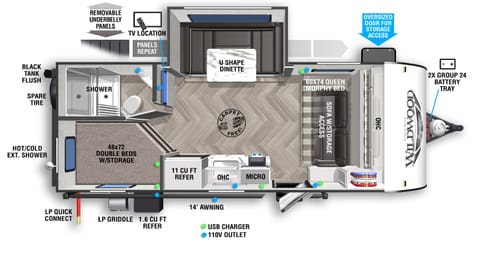 2021 Forest River RV Salem FSX 178BHSK Towable trailer in Thornton