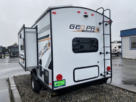 Small Outside HUGE inside! GeoPro Bunks with slide Towable trailer in Auburn Hills